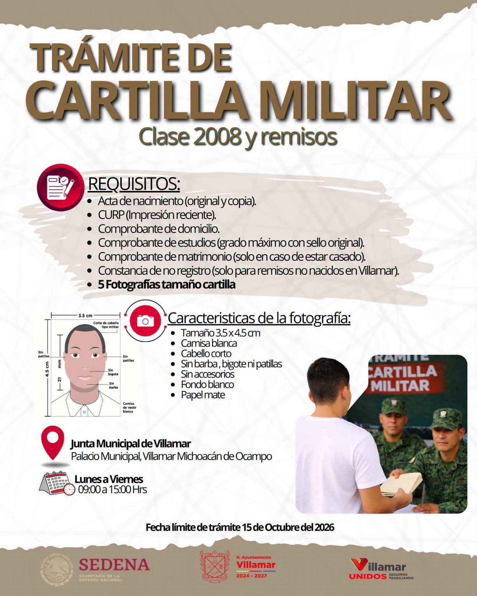 TRÁMITE DE CARTILLA MILITAR
