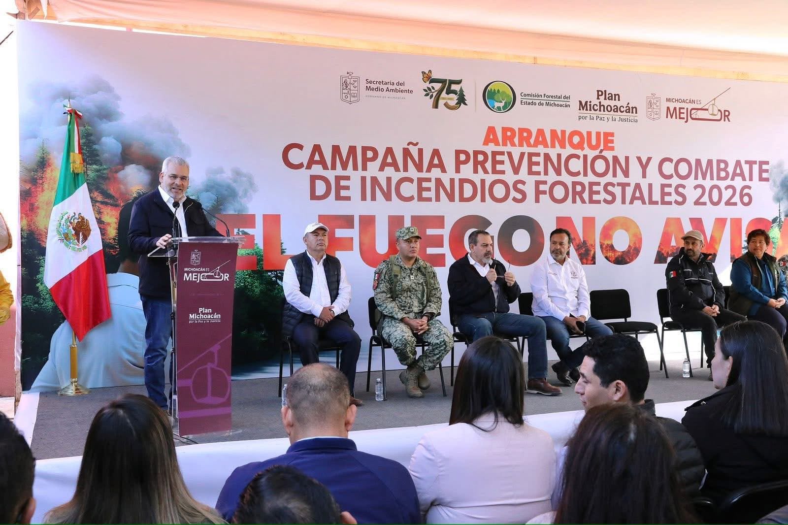 Michoacán redujo más del 60% la superficie afectada por incendios forestales: Bedolla