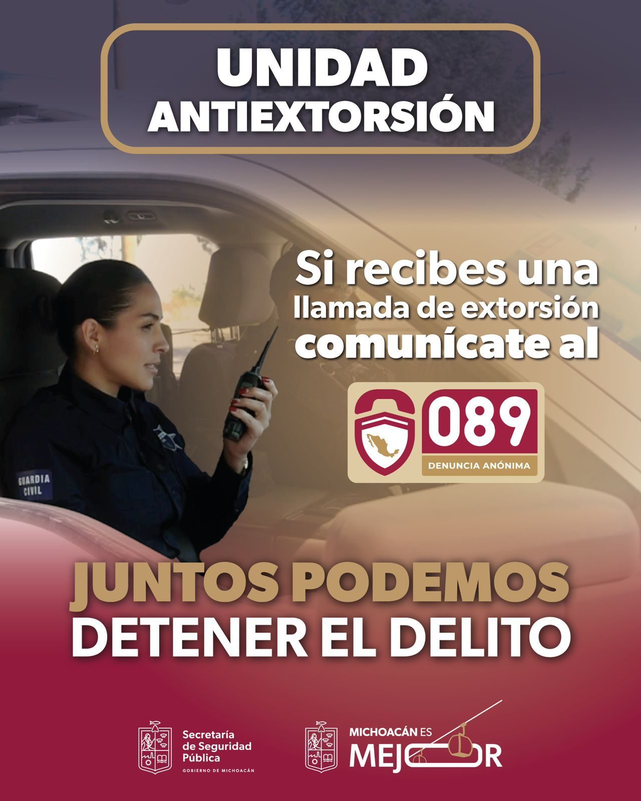 *Unidad Antiextorsión de la SSP frustra 3 mil 744 casos de extorsión en Michoacán*